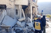 ویرانی در حومه دمشق پس از حمله اسرائیل  (8)