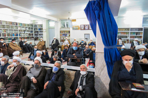 مراسم عزاداری و سوگواری ایام فاطمیه در دفتر آیت الله العظمی صانعی (ره)