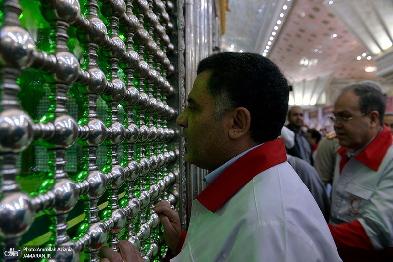 تجدید میثاق مدیران و امدادگران جمعیت هلال احمر با آرمان های امام خمینی(س)