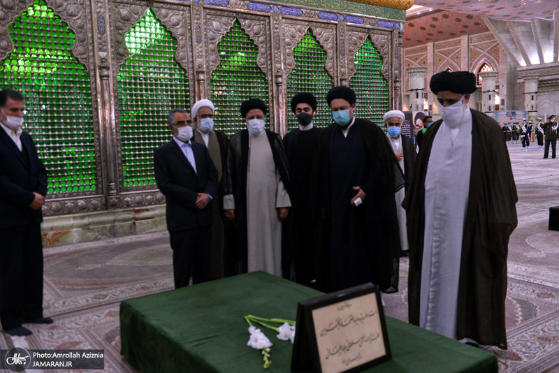 تجدیدمیثاق رئیس قوه قضائیه و مسئولان عالی قضایی با آرمان‌های حضرت امام خمینی(س)