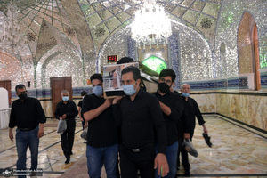 مراسم خاکسپاری حجت الاسلام و المسلمین محتشمی پور(ره) در حرم شاه عبدالعظیم الحسنی(ع)