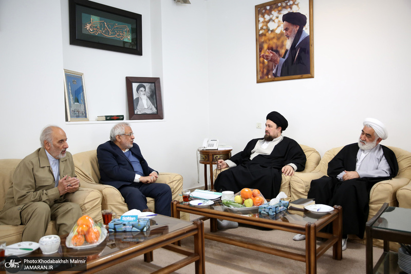 دیدار اعضای شورای مرکزی حزب موتلفه اسلامی با سید حسن خمینی