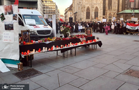 مراسم بزرگداشت حاج قاسم سلیمانی و همرزمانش در مرکز شهر وین