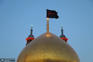 مراسم تعویض پرچم حرم حضرت معصومه (س) در شب اول ماه محرم‎‎