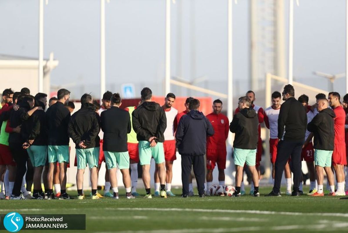 گزارش تصویری| آخرین تمرین تیم ملی ایران قبل از جدال با قطر