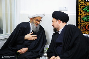 عزاداری شهادت حضرت فاطمه (س) در بیت آیت الله دوستی زنجانی‎