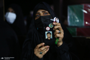 وداع با پیکر مطهر شهید صیاد خدایی در معراج الشهدا