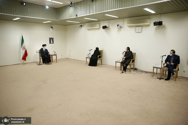 دیدار خانواده شهید فخری‌زاده با رهبر معظم انقلاب