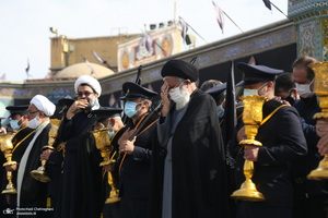 عزاداری خادمین حرم کریمه اهل بیت در روز شهادت امام رضا(ع)