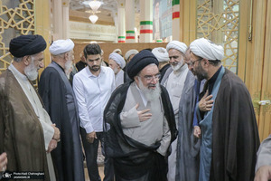 مراسم بزرگداشت آیت‌الله العظمی فیاض در حرم مطهر حضرت معصومه (س)