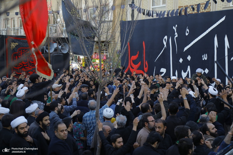 دسته عزاداری شهادت حضرت علی (ع) با حضور آیت‌الله العظمی وحید خراسانی
