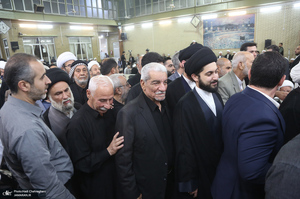 مراسم ترحیم همسر آیت الله العظمی سیستانی در قم