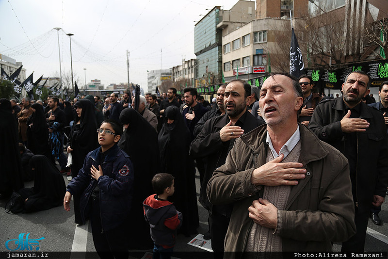 مراسم عزاداری شهادت حضرت فاطمه(س) در تهران