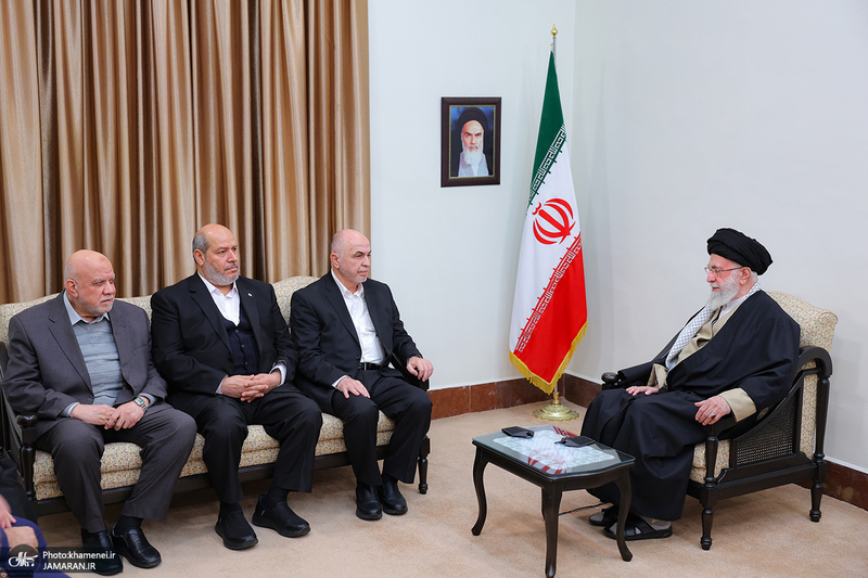 دیدار رئیس و اعضای شورای رهبری حماس با رهبر معظم انقلاب