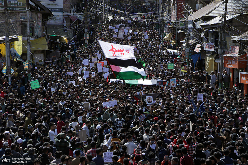 تصاویر اختصاصی جماران از راهپیمایی روز جهانی قدس در کشمیر