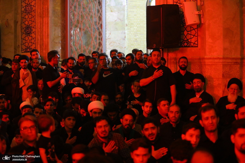 مراسم عزاداری سالروز شهادت امام جعفر صادق (ع) در مسجد اعظم قم