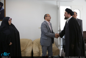 دیدار جمعی از اعضای شورای شهر مشهد با سید حسن خمینی 