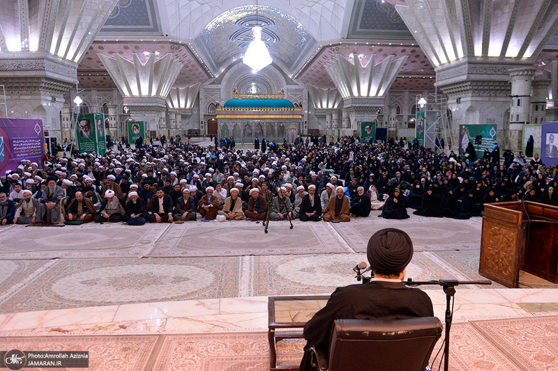 مراسم شب میلاد حضرت زهرا (س) و فرزند برومندش حضرت روح الله در حرم امام خمینی