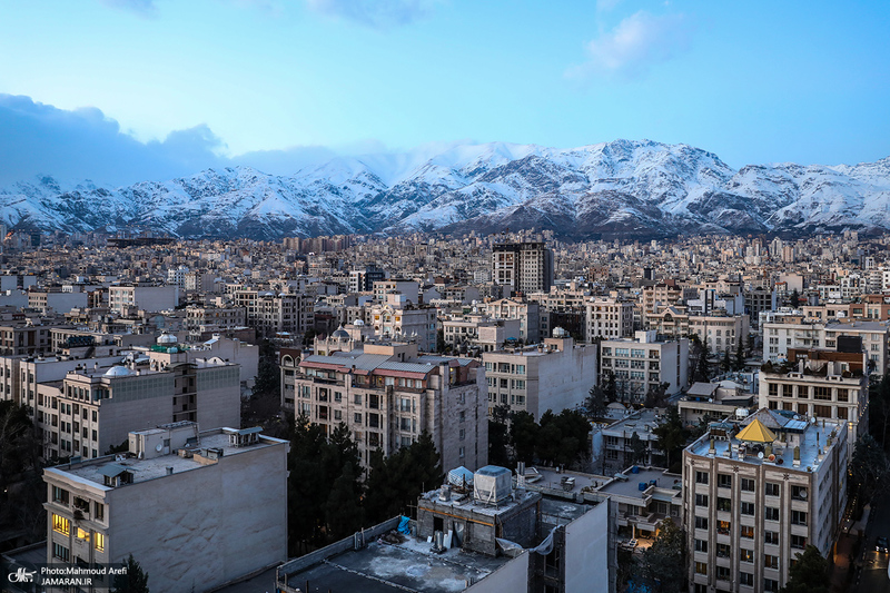 غروب خاص و زیبای تهران
