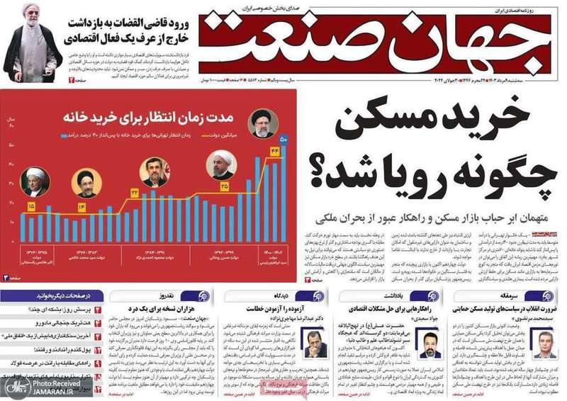 گزیده روزنامه های 9 مرداد 1403