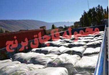 کشف 15 تن برنج قاچاق در خراسان شمالی