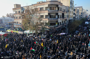 تشییع پیکرهای 110 شهید گمنام دفاع مقدس در تهران - 2