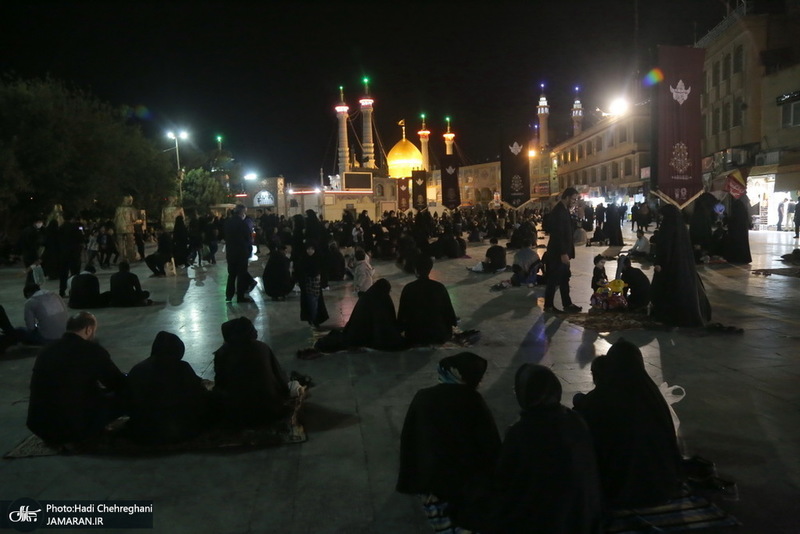 مراسم احیای شب بیست و یکم ماه رمضان در جوار حرم کریمه اهل بیت(س)