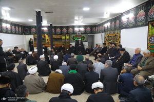 عزاداری شهادت حضرت فاطمه (س) در بیت آیت الله دوستی زنجانی‎
