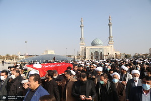 مراسم تشییع آیت الله مجتهد شبستری(ره) در قم