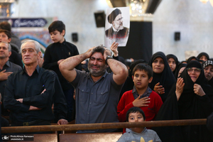 مراسم خاکسپاری شهید حسین امیرعبداللهیان در حرم حضرت عبدالعظیم حسنی (ع)