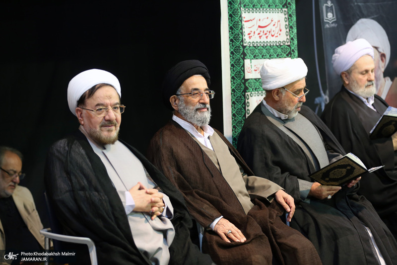 مراسم چهلمین روز مرحوم آیت الله صانعی در حسینیه جماران