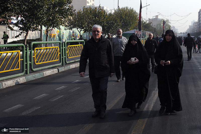 مراسم تشییع پیکرهای مطهر 100 شهید گمنام در تهران-4