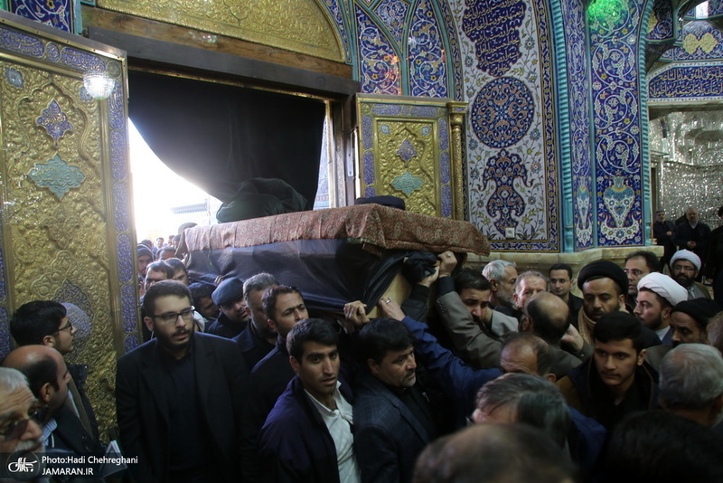مراسم تشییع و خاکسپاری آیت الله سید هاشم رسولی محلاتی(ره) در قم