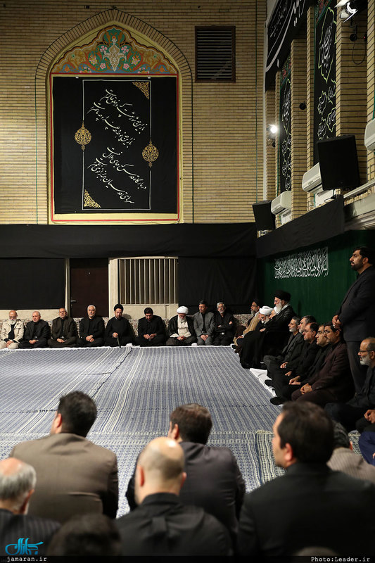 اولین شب مراسم عزاداری حضرت اباعبدالله الحسین(ع) با حضور رهبر معظم انقلاب