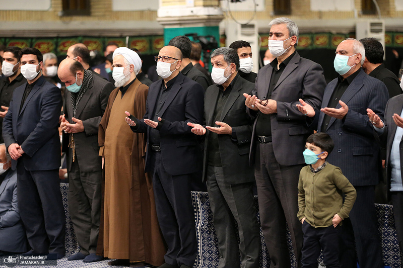 آخرین شب مراسم عزاداری حضرت فاطمه‌زهرا (س) در حسینیه امام خمینی