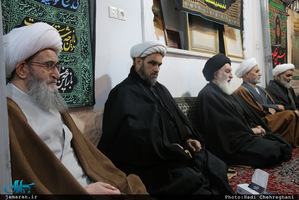 مجلس عزادارى شهادت حضرت صديقه طاهره(س) در بیت آيت الله دوستى زنجانى