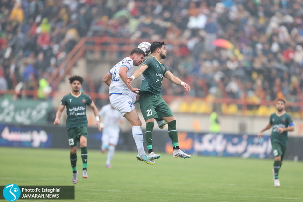 شمس آذر 2-2 استقلال| تعارف صدر جدول به پرسپولیس+ ویدئوی گلها