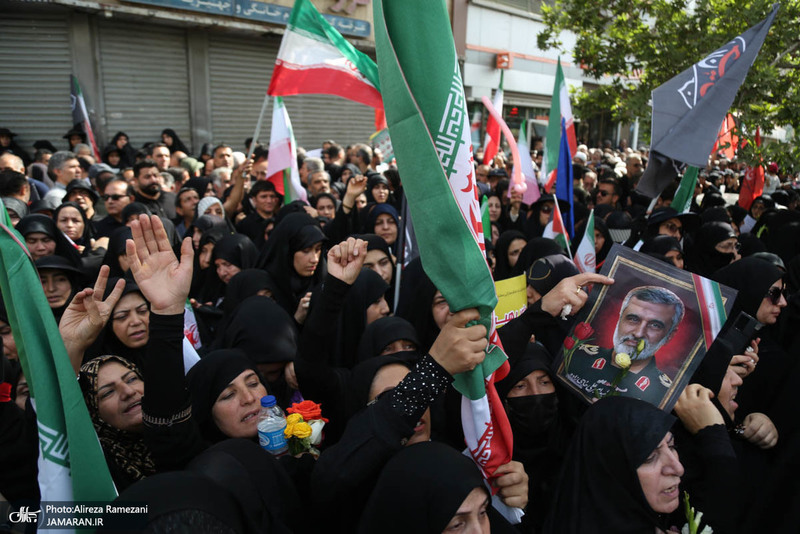 مراسم تشییع شهدای جنگ تحمیلی رژیم صهیونیستی در تهران-2