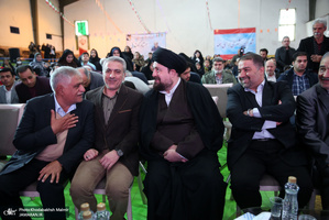 حضور سید حسن خمینی در آیین نامگذاری مجموعه ورزشی استاد کهندل