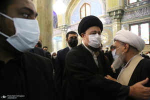 حضور مراجع و علما در مسجد امام حسن عسکری(ع) در پی ارتحال آیت الله العظمی صافی(ره)