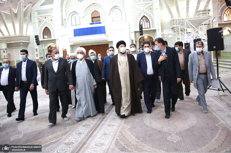 دیدار رئیس و اعضای جمعیت هلال‌احمر  با سید حسن خمینی