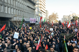  حضور میلیون ها تهرانی در تشییع پیکر مطهر سردار قاسم سلیمانی - 10 
