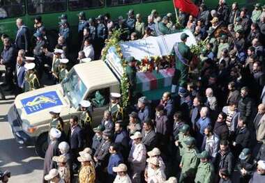 پیکر 2 شهید گمنام در اردبیل تشییع شد
