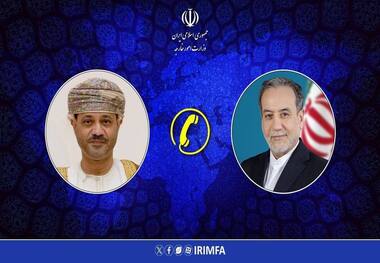تماس تلفنی وزیر امور خارجه عمان با عراقچی