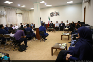 دیدار صمیمانه ملی پوشان تیم تیر اندازی اعزامی به مسابقان آسیایی با سید حسن خمینی