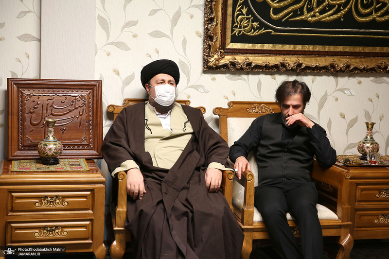 حضور سید حسن خمینی در منزل مرحوم آیت الله ری شهری (ره)