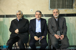 مراسم وداع با پیکر آیت الله هاشمی رفسنجانی در حسینیه جماران