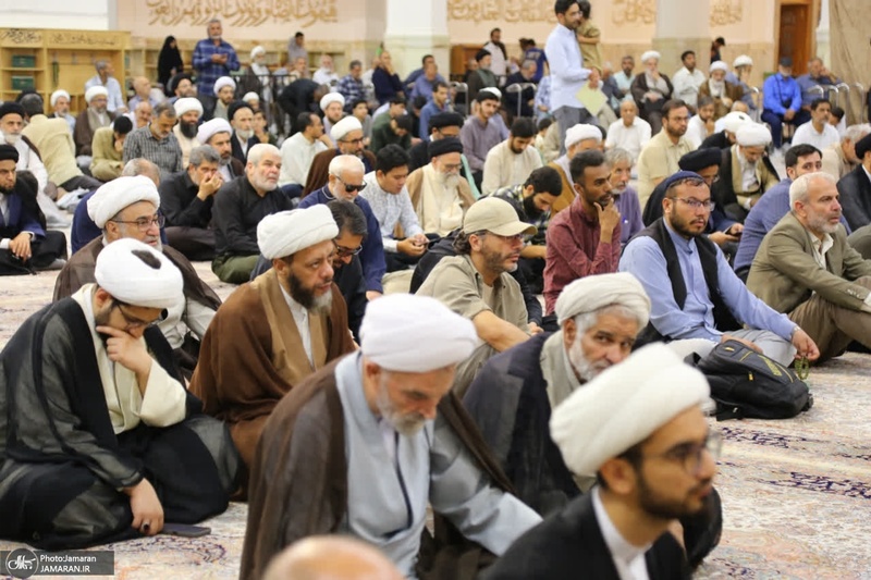 مراسم بزرگداشت آیت الله العظمی شبیری زنجانی (ره) توسط آیت الله للعظمی مکارم شیرازی