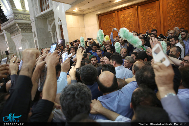 مراسم تشییع پیکر مطهر شهید حمله تروریستی اخیر مازیار سبزعلی در حرم مطهر امام خمینی(س)