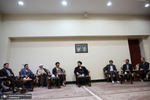 دیدار جمعی از اعضای هیات علمی دانشگاه مازندران‎ با سید حسن خمینی